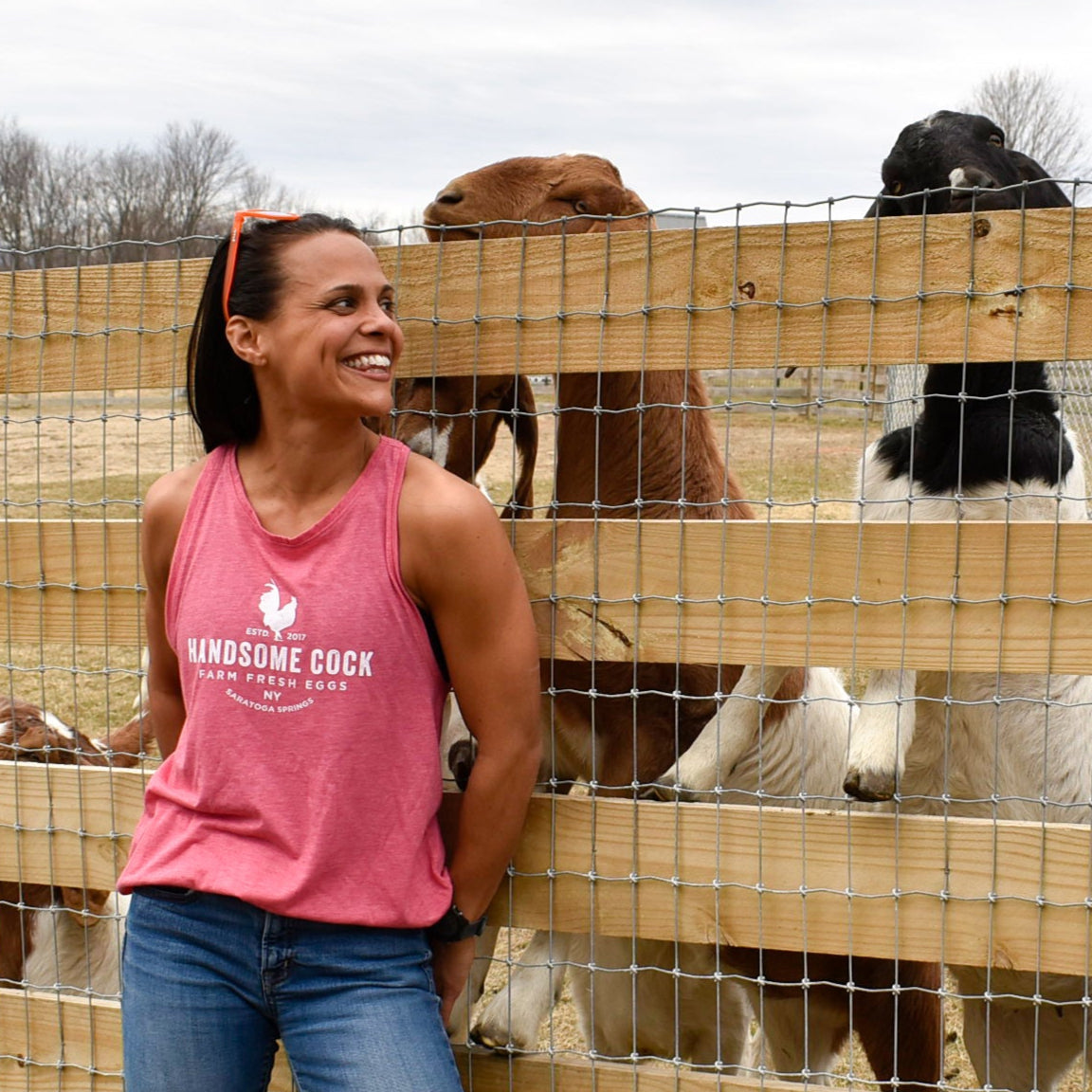 Pink HCF Flowy Racerback Tank Top - Special Edition